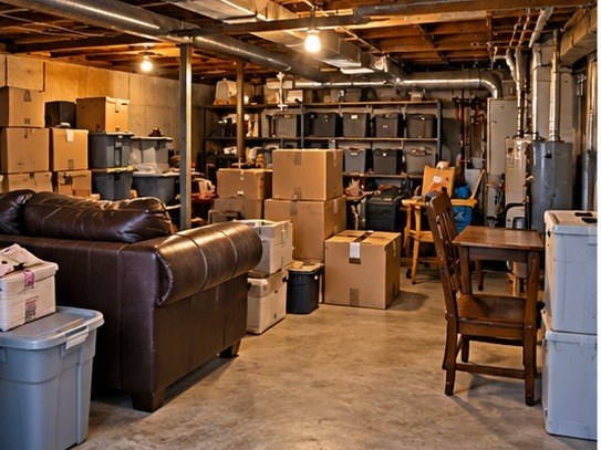 garage workshop clutter