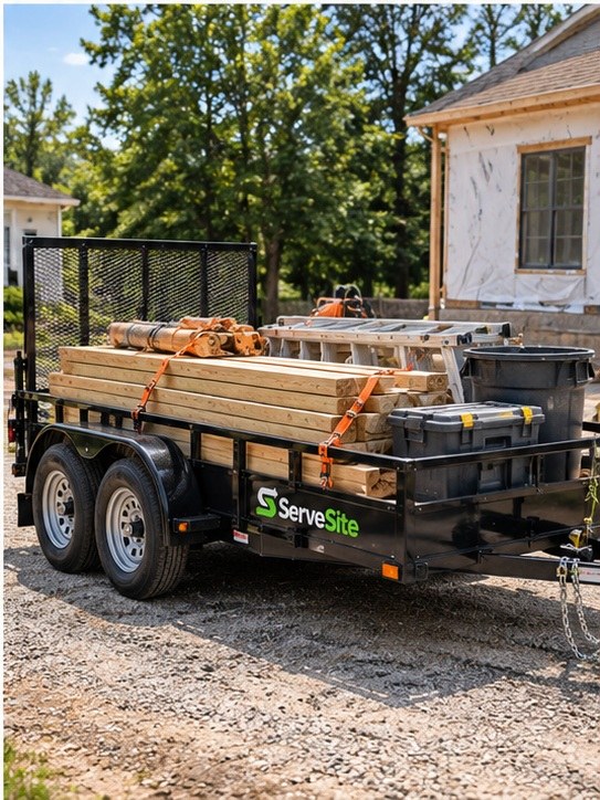 workers carrying construction materials