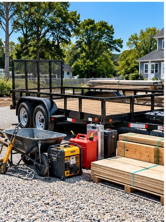 construction workers handling materials